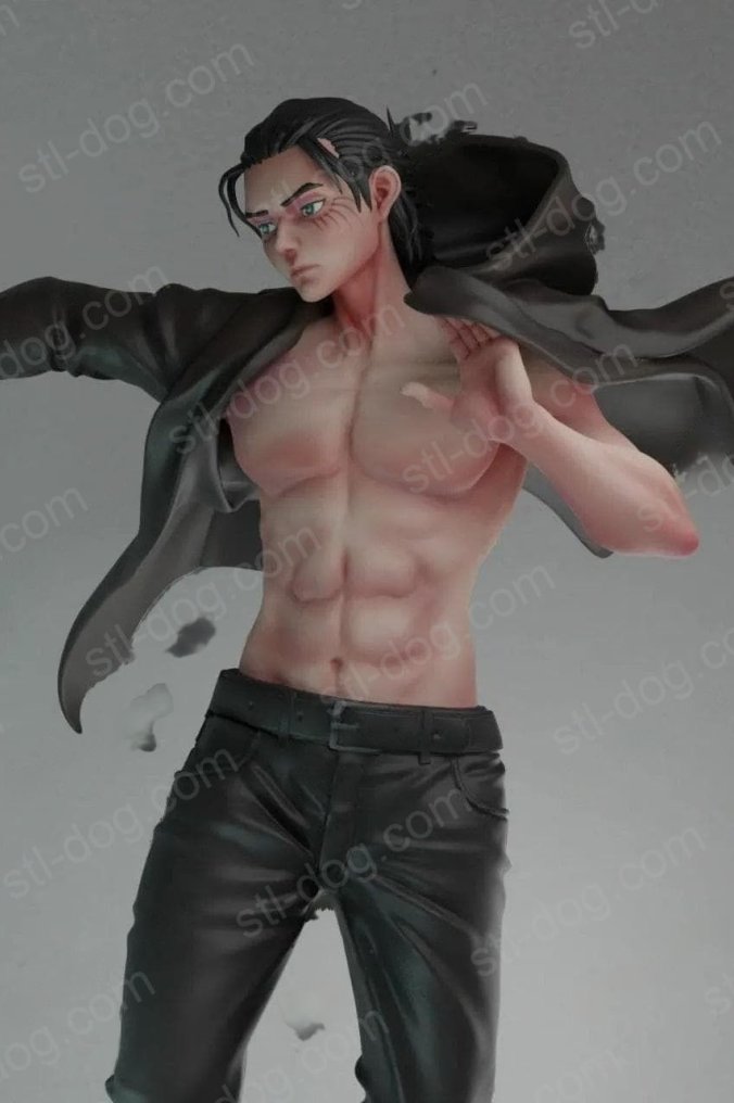 进击的巨人 艾伦 3D打印模型图纸